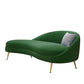 Glam Velvet 4-seat Sofa Curved Tight Back 74.80"W Sofa for Living Room Green Right Clearhalo 'furn' 'furn_sofas' 'Furniture' 'furniture_sofas' 'kitchen' 'kitchen_sofas' 'Living Room Furniture' 'Sofa' 'sofas' 4624866