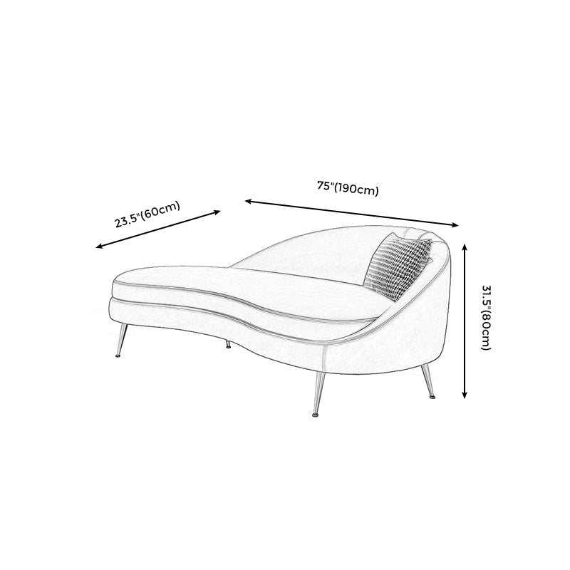 Glam Velvet 4-seat Sofa Curved Tight Back 74.80"W Sofa for Living Room Clearhalo 'furn' 'furn_sofas' 'Furniture' 'furniture_sofas' 'kitchen' 'kitchen_sofas' 'Living Room Furniture' 'Sofa' 'sofas' 4624882