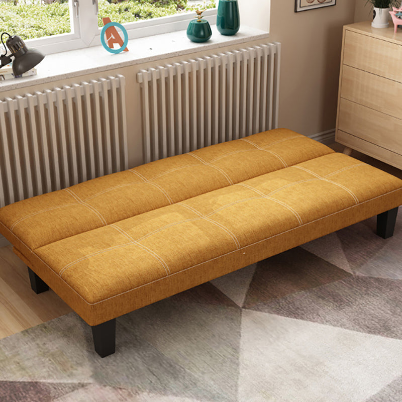 Scandinavian Spleeper Velvet/Fabric Sofa 47.24"/64.96"/70.08" Wide Armless Sofa Bed Clearhalo 'furn' 'furn_sofas' 'Furniture' 'furniture_sofas' 'kitchen' 'kitchen_sofas' 'Living Room Furniture' 'Sofa' 'sofas' 4624888