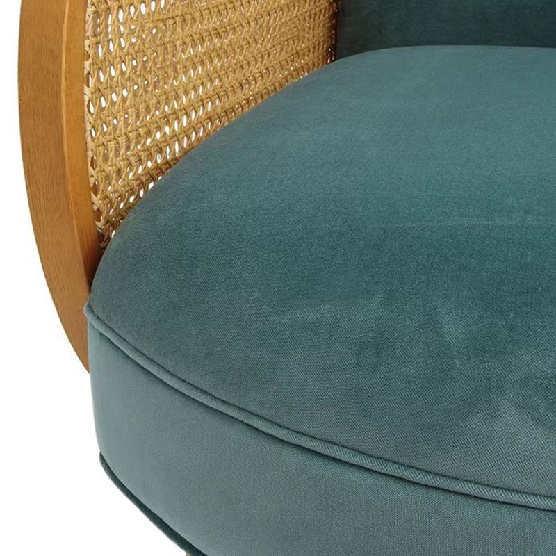 Modern Velvet Sofa 31"W Recessed Arm Tight Back Sofa with Living Room Clearhalo 'furn' 'furn_sofas' 'Furniture' 'furniture_sofas' 'kitchen' 'kitchen_sofas' 'Living Room Furniture' 'Sofa' 'sofas' 4624915