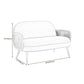 Modern Velvet Sofa 31"W Recessed Arm Tight Back Sofa with Living Room Clearhalo 'furn' 'furn_sofas' 'Furniture' 'furniture_sofas' 'kitchen' 'kitchen_sofas' 'Living Room Furniture' 'Sofa' 'sofas' 4624933
