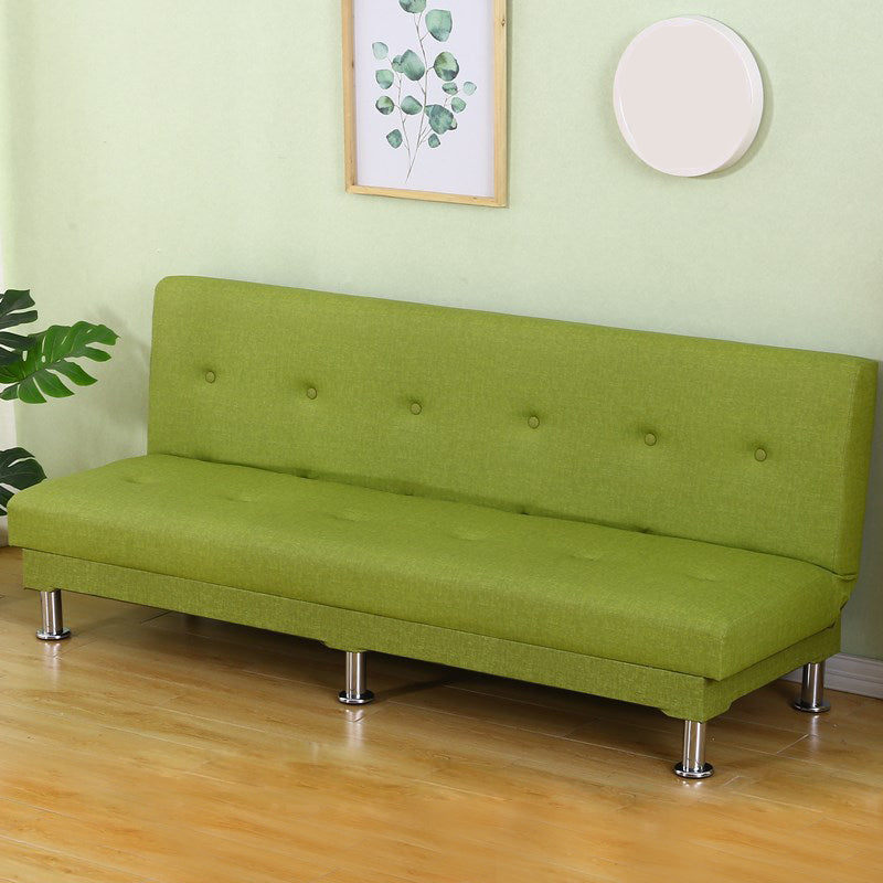 Modern Fabric/Faux Leather Sofa Armless Convertible Sofa for Living Room Army Green Clearhalo 'Furniture' 'furniture_sofas' 'kitchen' 'kitchen_sofas' 'Living Room Furniture' 'Sofa' 'sofas' 4624940