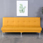 Modern Fabric/Faux Leather Sofa Armless Convertible Sofa for Living Room Yellow Clearhalo 'Furniture' 'furniture_sofas' 'kitchen' 'kitchen_sofas' 'Living Room Furniture' 'Sofa' 'sofas' 4624954