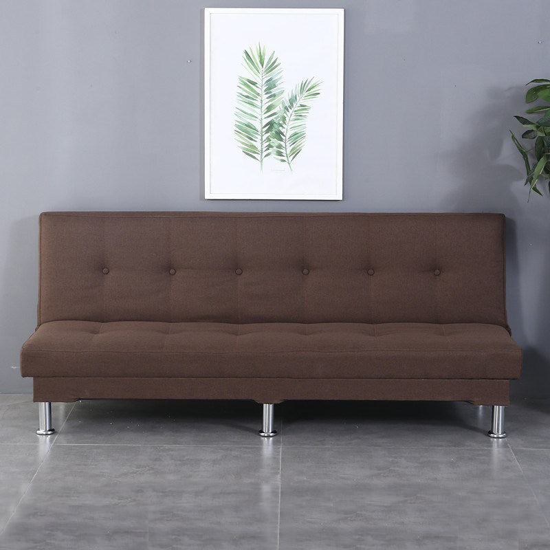 Modern Fabric/Faux Leather Sofa Armless Convertible Sofa for Living Room Dark Coffee Clearhalo 'Furniture' 'furniture_sofas' 'kitchen' 'kitchen_sofas' 'Living Room Furniture' 'Sofa' 'sofas' 4624959