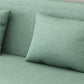 Square Arm Split Back Nordic Fabric 3-seat Sofa Spleeper Sofa 28.74" D x 35.43" H Clearhalo 'furn' 'furn_sofas' 'Furniture' 'furniture_sofas' 'kitchen' 'kitchen_sofas' 'Living Room Furniture' 'Sofa' 'sofas' 4624976
