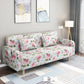 Square Arm Split Back Nordic Fabric 3-seat Sofa Spleeper Sofa 28.74" D x 35.43" H Flower Clearhalo 'furn' 'furn_sofas' 'Furniture' 'furniture_sofas' 'kitchen' 'kitchen_sofas' 'Living Room Furniture' 'Sofa' 'sofas' 4624984