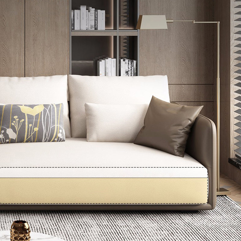 Modern Style with Pillow Back Latex/sponge Seat Filled Dark Blue/orange/army Green Sofa Clearhalo 'furn' 'furn_sofas' 'Furniture' 'furniture_sofas' 'kitchen' 'kitchen_sofas' 'Living Room Furniture' 'Sofa' 'sofas' 4625001