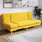 Modern Wood Legs Sofa 2/3 Seater Armless Convertible Sleeper Sofa Yellow 71"L x 20"W x 31"H Pillow Not Included Clearhalo 'Furniture' 'furniture_sofas' 'kitchen' 'kitchen_sofas' 'Living Room Furniture' 'Sofa' 'sofas' 4625030
