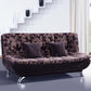 Polish Finish Armless Sofa Square Seating for Living Room and Bonus Room Purple Clearhalo 'furn' 'furn_sofas' 'Furniture' 'furniture_sofas' 'kitchen' 'kitchen_sofas' 'Living Room Furniture' 'Sofa' 'sofas' 4625063