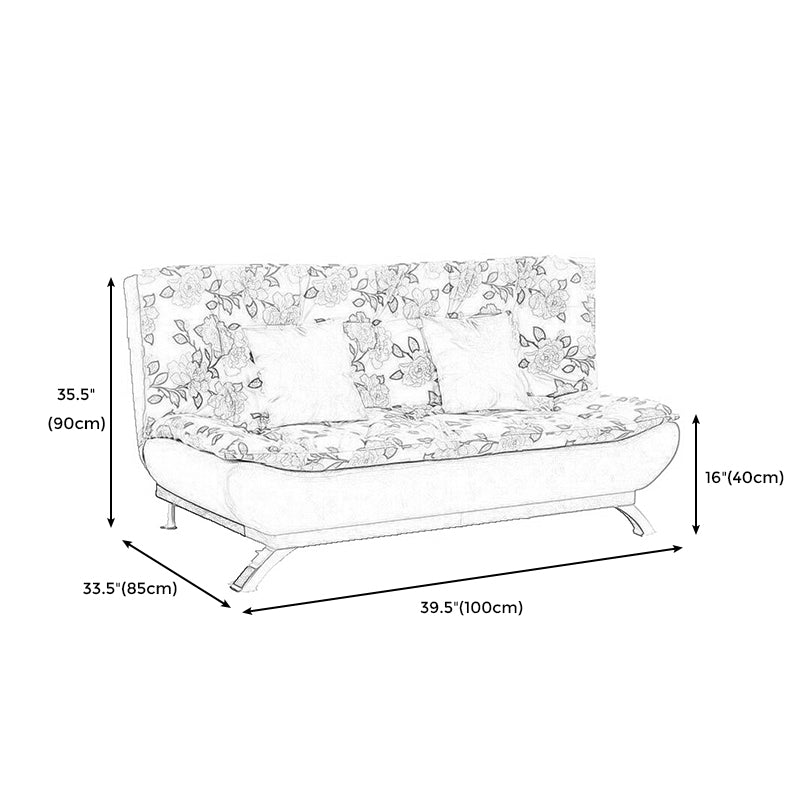 Polish Finish Armless Sofa Square Seating for Living Room and Bonus Room Clearhalo 'furn' 'furn_sofas' 'Furniture' 'furniture_sofas' 'kitchen' 'kitchen_sofas' 'Living Room Furniture' 'Sofa' 'sofas' 4625067