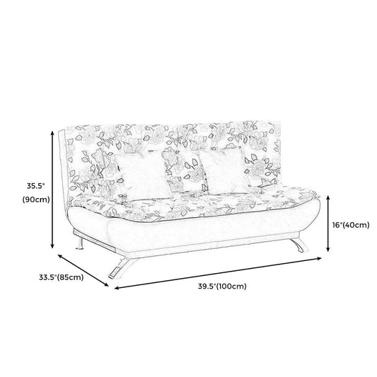 Polish Finish Armless Sofa Square Seating for Living Room and Bonus Room Clearhalo 'furn' 'furn_sofas' 'Furniture' 'furniture_sofas' 'kitchen' 'kitchen_sofas' 'Living Room Furniture' 'Sofa' 'sofas' 4625067