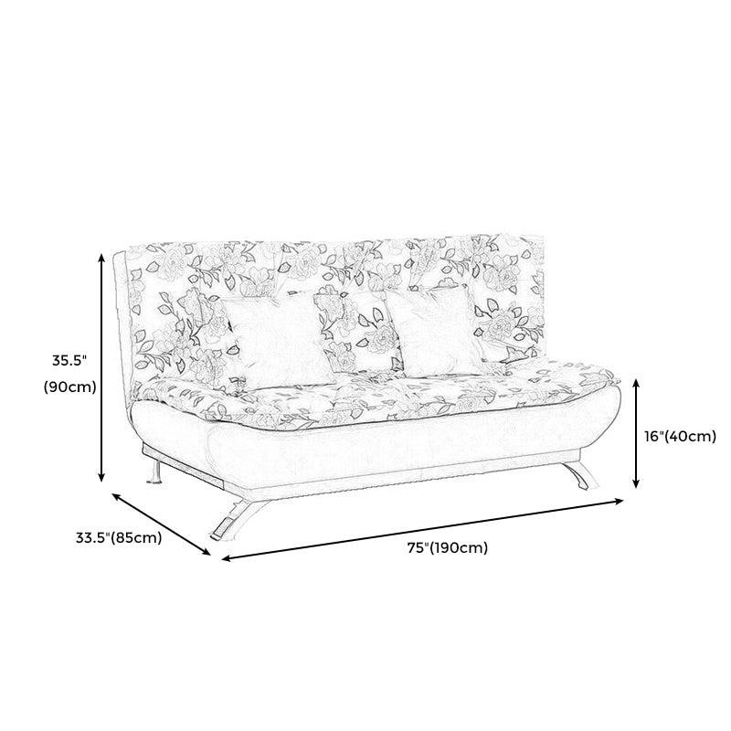 Polish Finish Armless Sofa Square Seating for Living Room and Bonus Room Clearhalo 'furn' 'furn_sofas' 'Furniture' 'furniture_sofas' 'kitchen' 'kitchen_sofas' 'Living Room Furniture' 'Sofa' 'sofas' 4625069