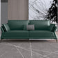 Interior Armrest Sponge Seat Leather/imitation Leather Filled Dark Green/orange Sofa 71"L x 39.5"W x 35.5"H Clearhalo 'furn' 'furn_sofas' 'Furniture' 'furniture_sofas' 'kitchen' 'kitchen_sofas' 'Living Room Furniture' 'Sofa' 'sofas' 4625070