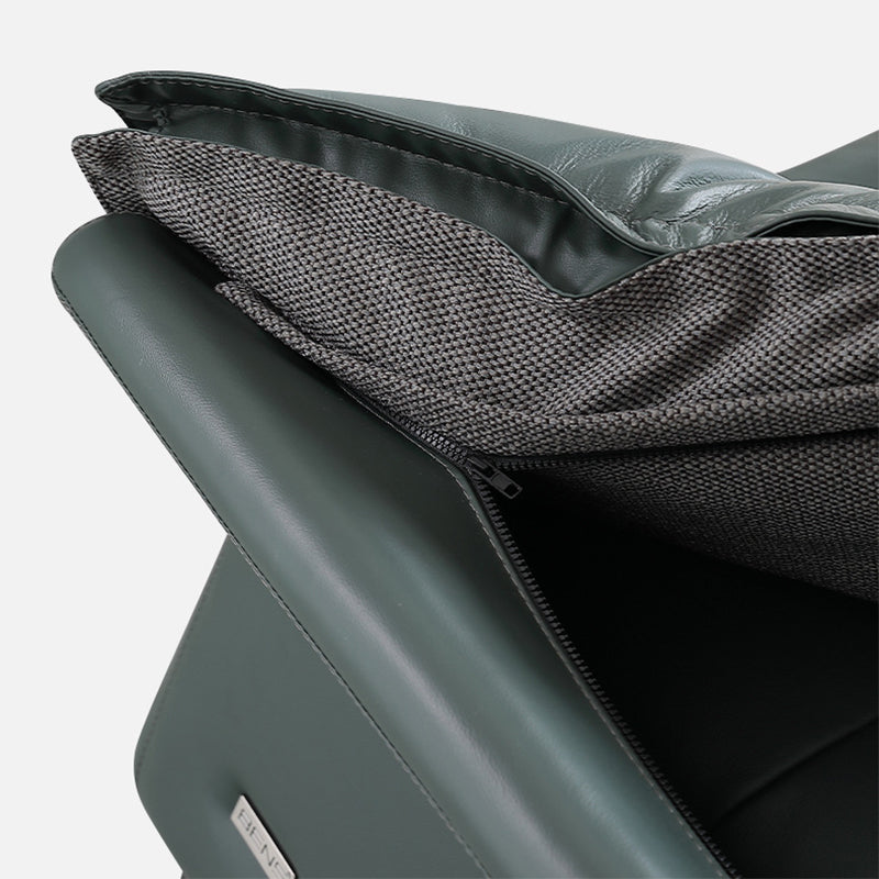 Interior Armrest Sponge Seat Leather/imitation Leather Filled Dark Green/orange Sofa Clearhalo 'furn' 'furn_sofas' 'Furniture' 'furniture_sofas' 'kitchen' 'kitchen_sofas' 'Living Room Furniture' 'Sofa' 'sofas' 4625080