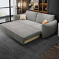 Contemporary Fabric Sofa Bed 34.65"H Square Arm Sofa Bed with Bolster Pillows,Gray Storage Included Clearhalo 'furn' 'furn_sofas' 'Furniture' 'furniture_sofas' 'kitchen' 'kitchen_sofas' 'Living Room Furniture' 'Sofa' 'sofas' 4625091