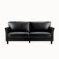 Modern 4 Wood Legs Standard Sofa Faux Leather Flared Arm Sofa Clearhalo 'furn' 'furn_sofas' 'Furniture' 'furniture_sofas' 'kitchen' 'kitchen_sofas' 'Living Room Furniture' 'Sofa' 'sofas' 4625126