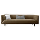 Ultra-Modern Tight Back Tuxedo Arm Stainless steel Legs Sofa with Stain Resistant Brown Clearhalo 'furn' 'furn_sofas' 'Furniture' 'furniture_sofas' 'kitchen' 'kitchen_sofas' 'Living Room Furniture' 'Sofa' 'sofas' 4625158