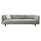 Ultra-Modern Tight Back Tuxedo Arm Stainless steel Legs Sofa with Stain Resistant White Clearhalo 'furn' 'furn_sofas' 'Furniture' 'furniture_sofas' 'kitchen' 'kitchen_sofas' 'Living Room Furniture' 'Sofa' 'sofas' 4625164