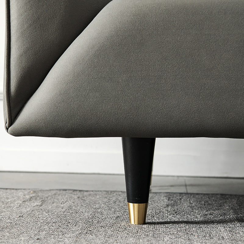 Ultra-Modern Tight Back Tuxedo Arm Stainless steel Legs Sofa with Stain Resistant Clearhalo 'furn' 'furn_sofas' 'Furniture' 'furniture_sofas' 'kitchen' 'kitchen_sofas' 'Living Room Furniture' 'Sofa' 'sofas' 4625166