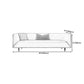 Ultra-Modern Tight Back Tuxedo Arm Stainless steel Legs Sofa with Stain Resistant Clearhalo 'furn' 'furn_sofas' 'Furniture' 'furniture_sofas' 'kitchen' 'kitchen_sofas' 'Living Room Furniture' 'Sofa' 'sofas' 4625174