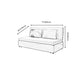High Wear Resistance Armless Sofa Bed 32.68"H Fabric Tight Back Sofa Bed Clearhalo 'furn' 'furn_sofas' 'Furniture' 'furniture_sofas' 'kitchen' 'kitchen_sofas' 'Living Room Furniture' 'Sofa' 'sofas' 4625199