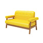 Modern Loose Sofa Back with Pillow Top Arm or Square Arm Sofa for Restaurant 47"L x 27.5"W x 25.5"H Yellow Clearhalo 'furn' 'furn_sofas' 'Furniture' 'furniture_sofas' 'kitchen' 'kitchen_sofas' 'Living Room Furniture' 'Sofa' 'sofas' 4625202