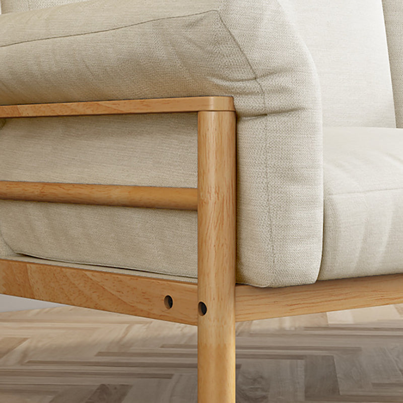 Pillow Top Arm Sofa Cushions 32.68" D x 32.68" H Slipcovered Sofa Clearhalo 'furn' 'furn_sofas' 'Furniture' 'furniture_sofas' 'kitchen' 'kitchen_sofas' 'Living Room Furniture' 'Sofa' 'sofas' 4625264