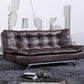 Armless Sofa Chaise Square Seating Settee for Living Room Bonus Room 39"L x 47"W x 15"H Brown Clearhalo 'furn' 'furn_sofas' 'Furniture' 'furniture_sofas' 'kitchen' 'kitchen_sofas' 'Living Room Furniture' 'Sofa' 'sofas' 4625305