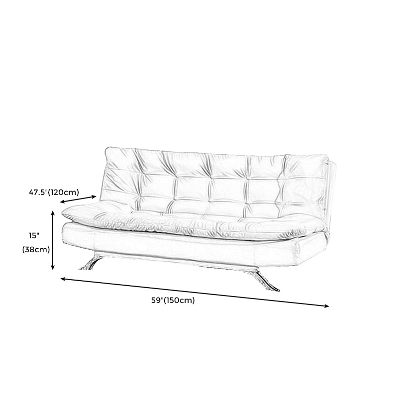Armless Sofa Chaise Square Seating Settee for Living Room Bonus Room Clearhalo 'furn' 'furn_sofas' 'Furniture' 'furniture_sofas' 'kitchen' 'kitchen_sofas' 'Living Room Furniture' 'Sofa' 'sofas' 4625315