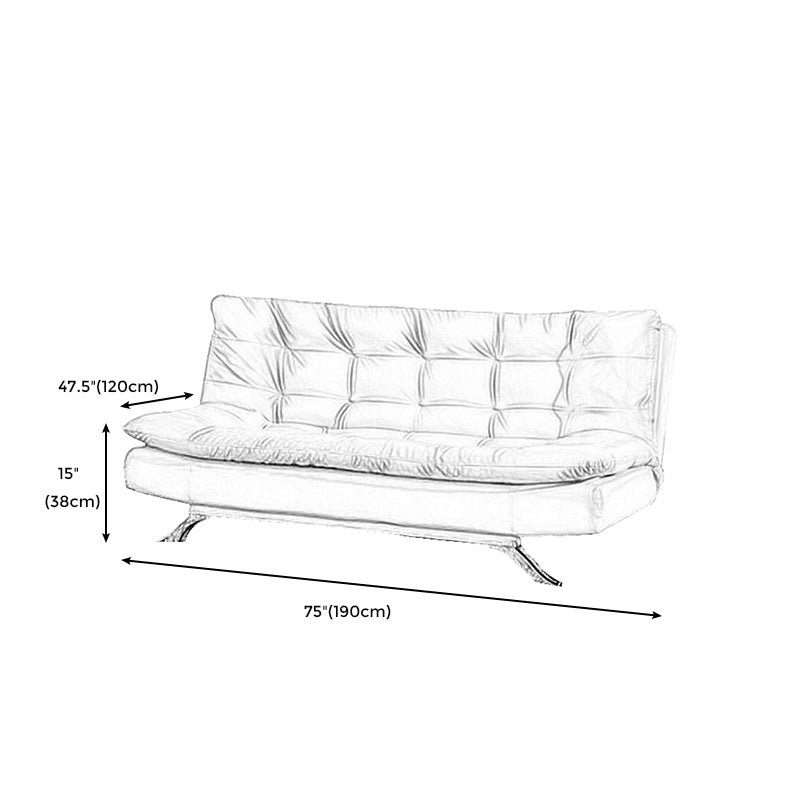 Armless Sofa Chaise Square Seating Settee for Living Room Bonus Room Clearhalo 'furn' 'furn_sofas' 'Furniture' 'furniture_sofas' 'kitchen' 'kitchen_sofas' 'Living Room Furniture' 'Sofa' 'sofas' 4625317