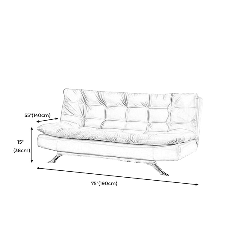 Armless Sofa Chaise Square Seating Settee for Living Room Bonus Room Clearhalo 'furn' 'furn_sofas' 'Furniture' 'furniture_sofas' 'kitchen' 'kitchen_sofas' 'Living Room Furniture' 'Sofa' 'sofas' 4625319