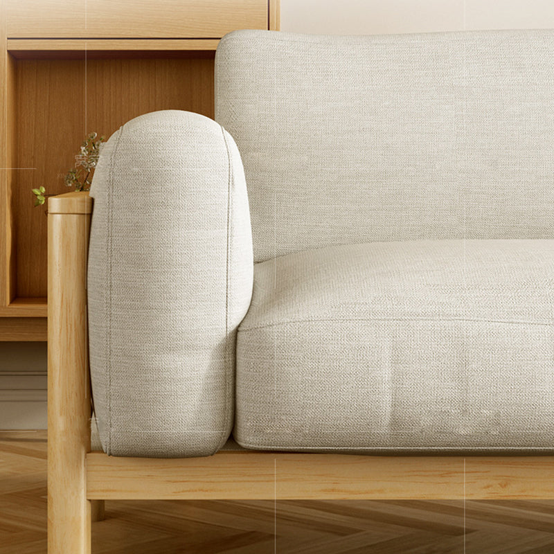 Fabric Loose Back Sofa 32.68" D x 59/66.93/78.74" W x 32.26" H Square Arm Sofa Clearhalo 'furn' 'furn_sofas' 'Furniture' 'furniture_sofas' 'kitchen' 'kitchen_sofas' 'Living Room Furniture' 'Sofa' 'sofas' 4625391