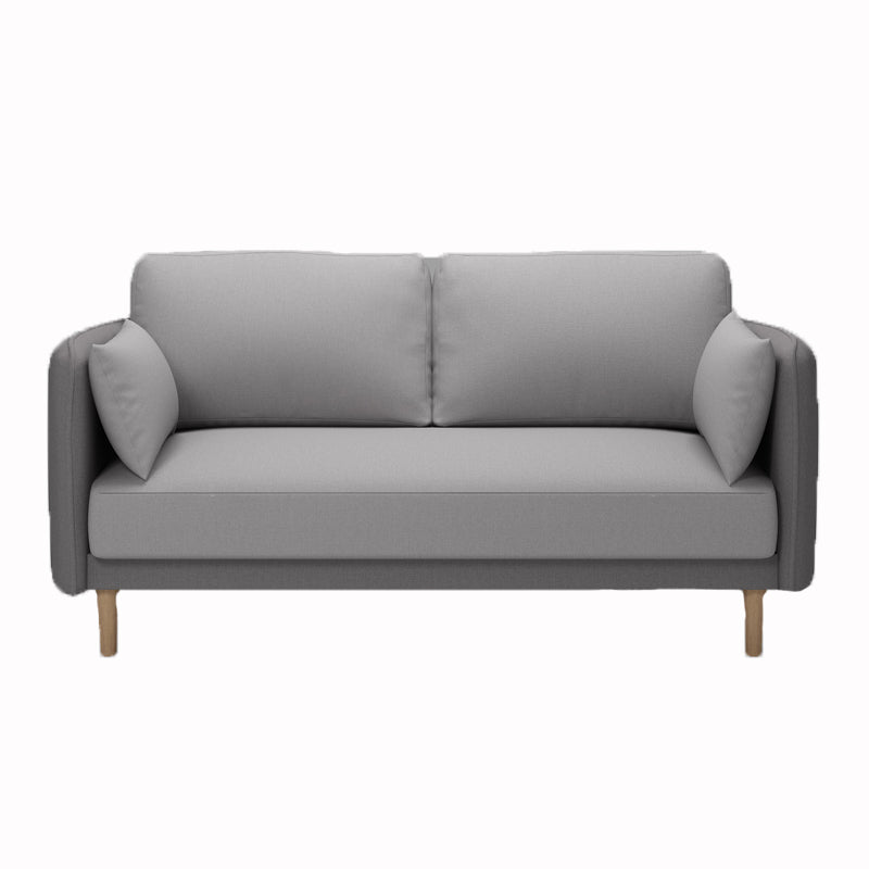 Tuxedo Arm Sofa Scandinavian Fabric Sofa 29.13" D x 31.89" H Clearhalo 'furn' 'furn_sofas' 'Furniture' 'furniture_sofas' 'kitchen' 'kitchen_sofas' 'Living Room Furniture' 'Sofa' 'sofas' 4625435
