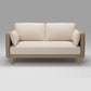 Tuxedo Arm Sofa Scandinavian Fabric Sofa 29.13" D x 31.89" H Beige Clearhalo 'furn' 'furn_sofas' 'Furniture' 'furniture_sofas' 'kitchen' 'kitchen_sofas' 'Living Room Furniture' 'Sofa' 'sofas' 4625437