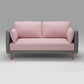 Tuxedo Arm Sofa Scandinavian Fabric Sofa 29.13" D x 31.89" H Pink Clearhalo 'furn' 'furn_sofas' 'Furniture' 'furniture_sofas' 'kitchen' 'kitchen_sofas' 'Living Room Furniture' 'Sofa' 'sofas' 4625438