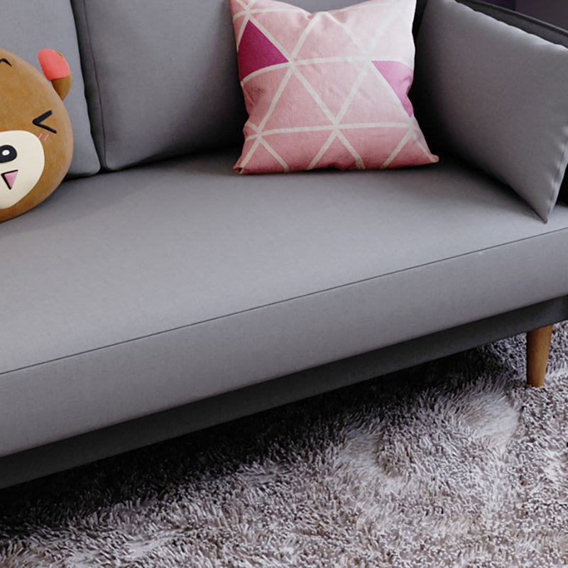 Tuxedo Arm Sofa Scandinavian Fabric Sofa 29.13" D x 31.89" H Clearhalo 'furn' 'furn_sofas' 'Furniture' 'furniture_sofas' 'kitchen' 'kitchen_sofas' 'Living Room Furniture' 'Sofa' 'sofas' 4625442