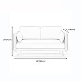 Tuxedo Arm Sofa Scandinavian Fabric Sofa 29.13" D x 31.89" H Clearhalo 'furn' 'furn_sofas' 'Furniture' 'furniture_sofas' 'kitchen' 'kitchen_sofas' 'Living Room Furniture' 'Sofa' 'sofas' 4625446