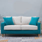 Modern Style Solid Wood Base Namib Material Cushion with Pillow Rectangular Sofa Lake Blue-White Clearhalo 'furn' 'furn_sofas' 'Furniture' 'furniture_sofas' 'kitchen' 'kitchen_sofas' 'Living Room Furniture' 'Sofa' 'sofas' 4625456