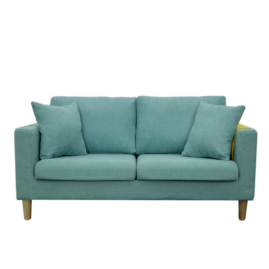 Modern Style Solid Wood Base Namib Material Cushion with Pillow Rectangular Sofa Clearhalo 'furn' 'furn_sofas' 'Furniture' 'furniture_sofas' 'kitchen' 'kitchen_sofas' 'Living Room Furniture' 'Sofa' 'sofas' 4625460