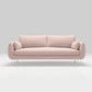 Modernism Standard 4 Legs Sofa Square Arm Sofa for Living Room Pink Clearhalo 'furn' 'furn_sofas' 'Furniture' 'furniture_sofas' 'kitchen' 'kitchen_sofas' 'Living Room Furniture' 'Sofa' 'sofas' 4625484