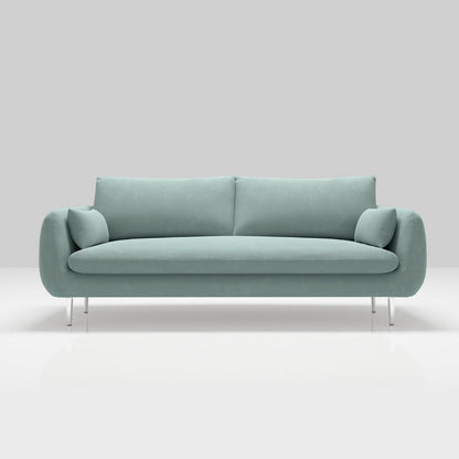 Modernism Standard 4 Legs Sofa Square Arm Sofa for Living Room Green Clearhalo 'furn' 'furn_sofas' 'Furniture' 'furniture_sofas' 'kitchen' 'kitchen_sofas' 'Living Room Furniture' 'Sofa' 'sofas' 4625485