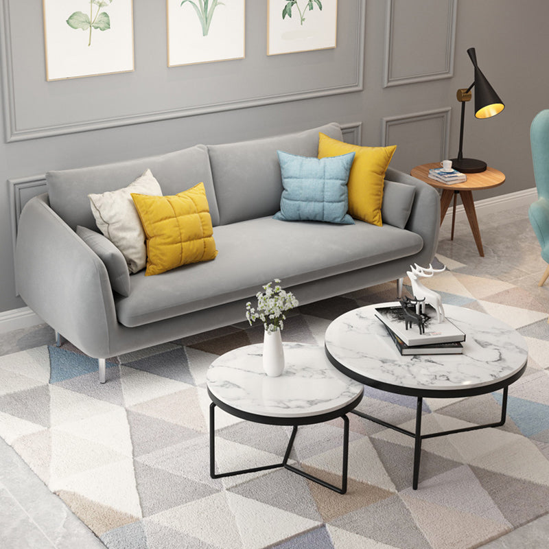 Modernism Standard 4 Legs Sofa Square Arm Sofa for Living Room Clearhalo 'furn' 'furn_sofas' 'Furniture' 'furniture_sofas' 'kitchen' 'kitchen_sofas' 'Living Room Furniture' 'Sofa' 'sofas' 4625490