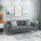 Modernism Standard 4 Legs Sofa Square Arm Sofa for Living Room 79"L x 31"W x 31"H Grey Clearhalo 'furn' 'furn_sofas' 'Furniture' 'furniture_sofas' 'kitchen' 'kitchen_sofas' 'Living Room Furniture' 'Sofa' 'sofas' 4625491