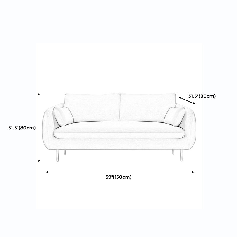 Modernism Standard 4 Legs Sofa Square Arm Sofa for Living Room Clearhalo 'furn' 'furn_sofas' 'Furniture' 'furniture_sofas' 'kitchen' 'kitchen_sofas' 'Living Room Furniture' 'Sofa' 'sofas' 4625492