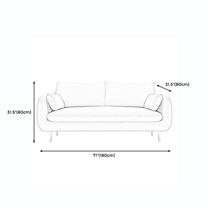 Modernism Standard 4 Legs Sofa Square Arm Sofa for Living Room Clearhalo 'furn' 'furn_sofas' 'Furniture' 'furniture_sofas' 'kitchen' 'kitchen_sofas' 'Living Room Furniture' 'Sofa' 'sofas' 4625493