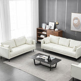 Modern Style Solid Wood Base Sponge Cushion Filled with Pillow Rectangular Sofa Clearhalo 'furn' 'furn_sofas' 'Furniture' 'furniture_sofas' 'kitchen' 'kitchen_sofas' 'Living Room Furniture' 'Sofa' 'sofas' 4625511