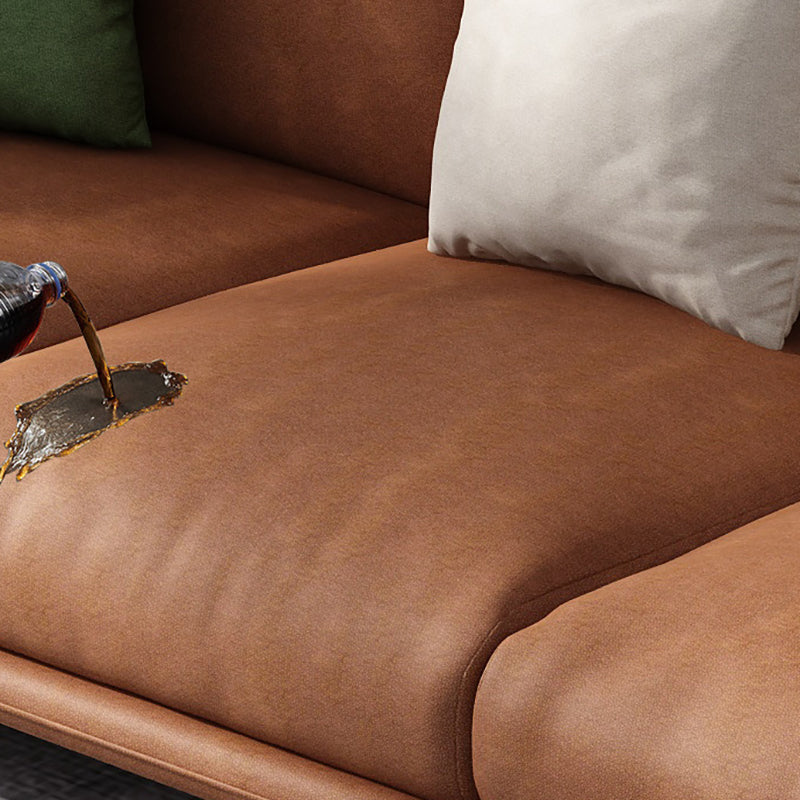 Modernism Standard Sofa 3/4-seat Tuxedo Arm Sofa for Living Room Clearhalo 'furn' 'furn_sofas' 'Furniture' 'furniture_sofas' 'kitchen' 'kitchen_sofas' 'Living Room Furniture' 'Sofa' 'sofas' 4625530