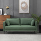 Modern Wooden Rectangular Sofa with Square Armrests and Pillows Army Green Clearhalo 'furn' 'furn_sofas' 'Furniture' 'furniture_sofas' 'kitchen' 'kitchen_sofas' 'Living Room Furniture' 'Sofa' 'sofas' 4625607