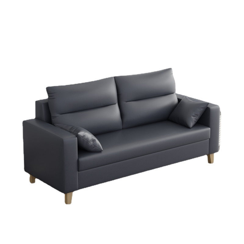 Polish Finish 2-seater Chaise Square Arm Sofa for Bonus Room Apartment Clearhalo 'furn' 'furn_sofas' 'Furniture' 'furniture_sofas' 'kitchen' 'kitchen_sofas' 'Living Room Furniture' 'Sofa' 'sofas' 4625661