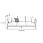 Faux Leather Settee Furniture Recessed Arm Standard Sofa with Pillows Clearhalo 'furn' 'furn_sofas' 'Furniture' 'furniture_sofas' 'kitchen' 'kitchen_sofas' 'Living Room Furniture' 'Sofa' 'sofas' 4625676
